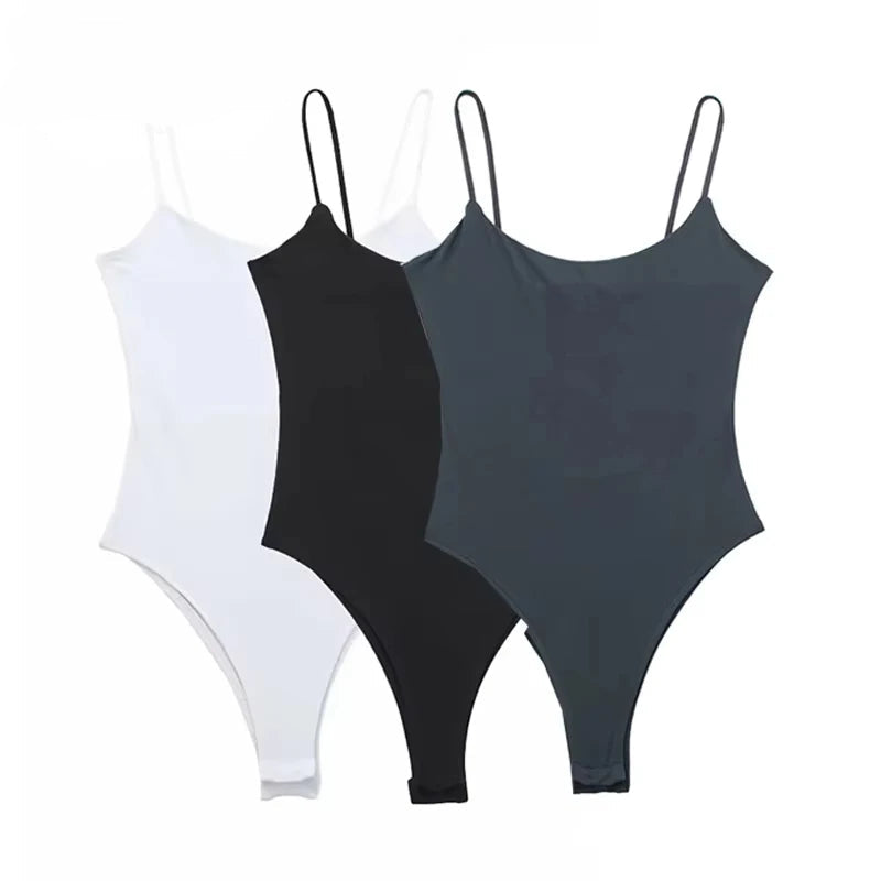Body ajusté blanc ou noir – sans manches
