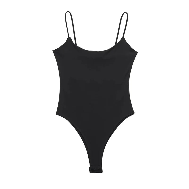 Body ajusté blanc ou noir – sans manches