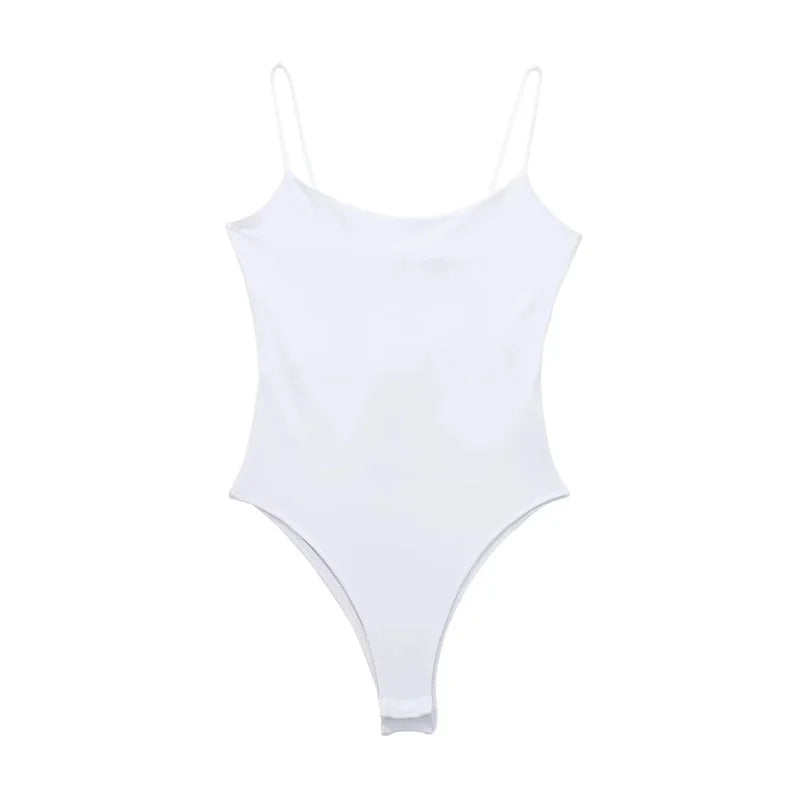 Body ajusté blanc ou noir – sans manches