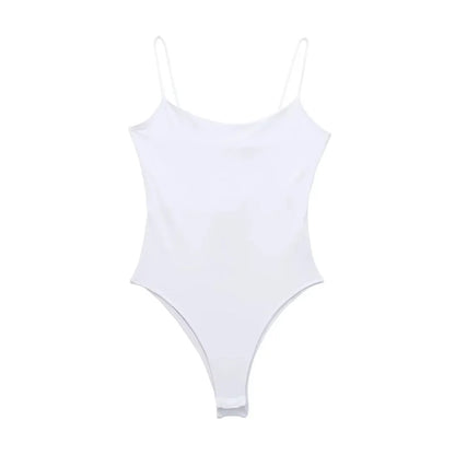 Body ajusté blanc ou noir – sans manches